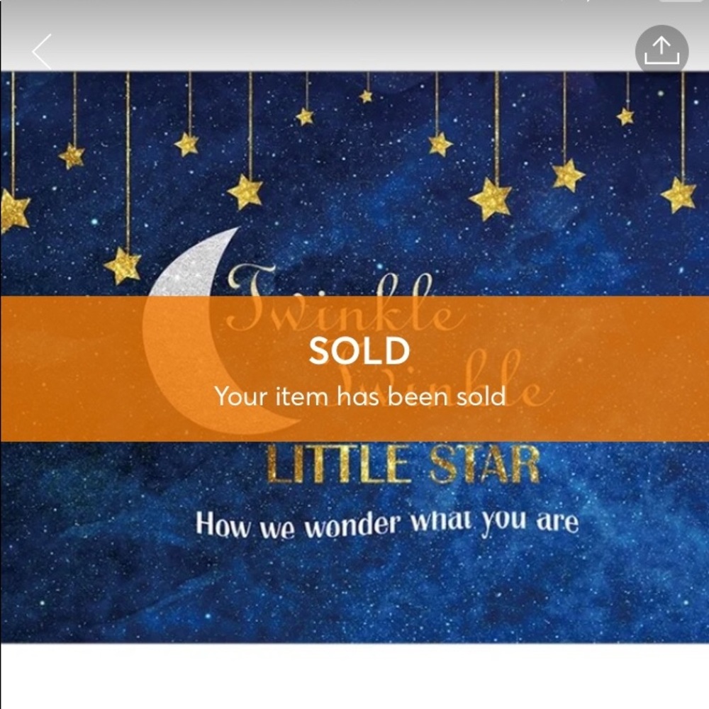 Twinkle little star backdrop